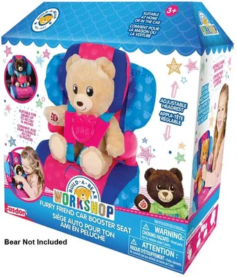 Productafbeelding van Casdon Knuffelauto - Zitje voor kinderen - Build-A-Bear Workshop Pluche Boosterzitje