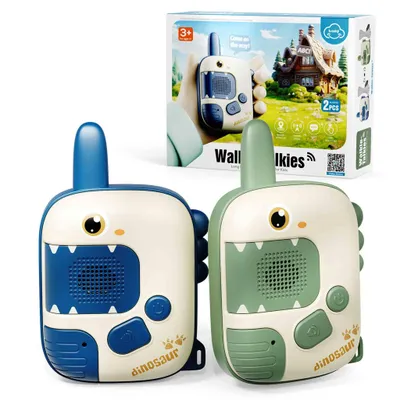 Produktbild von Walkie-Talkies für Kinder 3-12 Jahre | Dino-Spielzeug mit Funkgerät | Outdoor-Spielzeug für Jungen | Lernspielzeug & Geburtstagsgeschenk