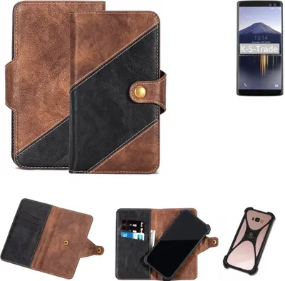 Produktbild von K-S-Trade Handy Hülle Schutz Hülle Schutzhülle Bookstyle Case kompatibel mit Doogee BL12000 Handy Cover Hülle Schutztasche 1x