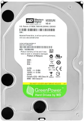 Produktbild von Festplatte Western Digital 3 TB WD30EURX 64Mb Cache 5400Rpm Sata III 3,5" Zoll