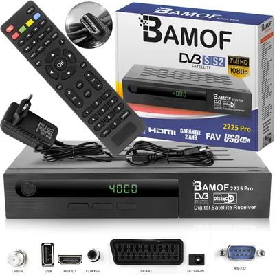 Produktbild von hd-line Bamof 2225 PRO Sat Receiver Digitaler Satelliten Receiver- (HDTV, DVB-S/