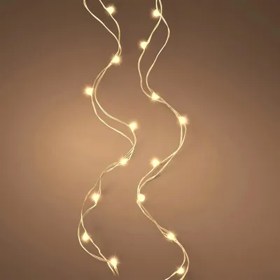 Produktbild von Lumineo Batterie LED Micro Lichterkette Strang 95 cm 20 Lichter warmweiß