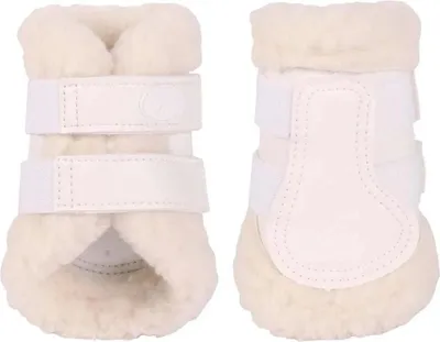 Immagine prodotto di Ghette in pelliccia "Flextrainer" in bianco Mini Shetty