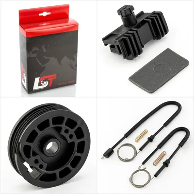 Produktbild von Fensterheber Reparatursatz Seilzug Rolle Gleitstück vorne links für PEUGEOT 306