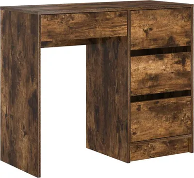 Obrázek produktu pro vidaXL Stůl z kouřového dubu 90 x 37,5 x 75 cm materiál na bázi dřeva