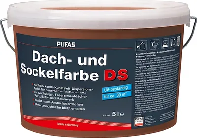 Produktbild von PUFAS Dach- + Sockelfarbe Steingrau
