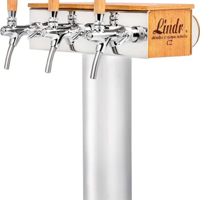 Image de Colonne Tireuse à bière, Tour à bière - modèle T Grand, 3 lignes