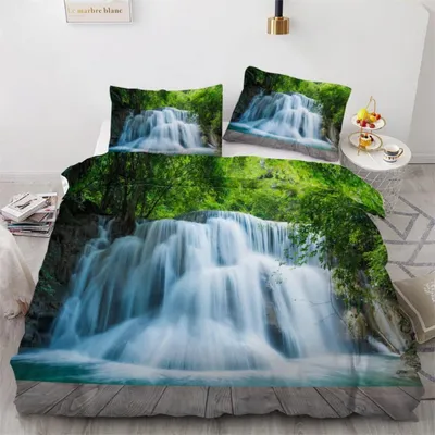 Produktbild von Bettwäsche-Set 135x200 cm 2-teilig Mikrofaser Dschungel Motiv mit Reißverschluss