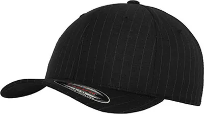 Produktbild von Urban Classics Flexfit Pinstripe Cap Herren Basecap Einfarbig, Größe: L/Xl; Farbe: Black/White