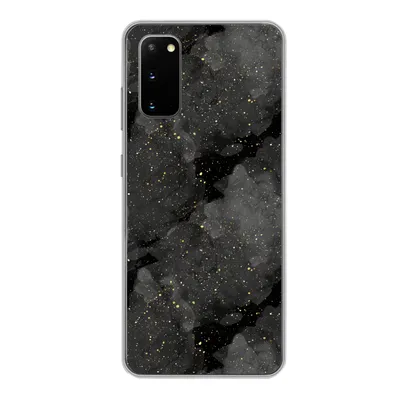 Produktbild von MuchoWow® Handyhülle Schutzhülle Hülle für Samsung Galaxy S20 Marmor - Glitter - Gold - Schwarz - Muster Silikon Softcase Handy Hülle - Bild