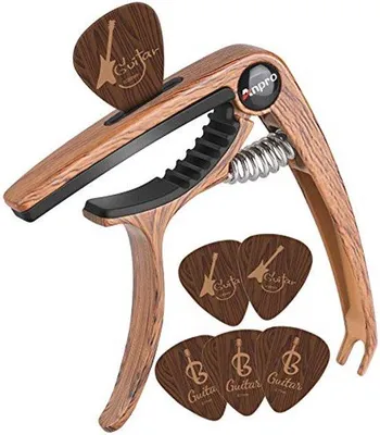 Zdjęcie produktu dla Guitar Capo z 6 pikseli na gitarę akustyczną i elektryczną, ukulele, mandolin i banjo
