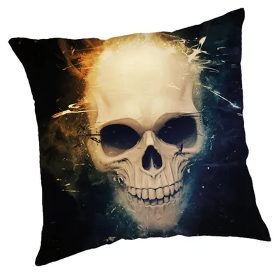 Produktbild von Totenkopf Kissenbezug: Kissen - 45cm x 45cm