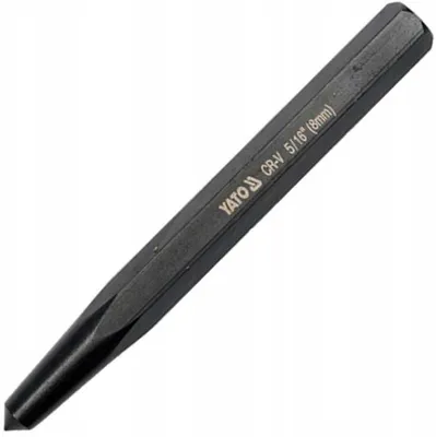 Zdjęcie produktu dla Yato Punktak 8x112 mm, Wybijak, Stal chromowo-wanadowa, Sześciokątny, Czarny, 112 mm, 8 mm