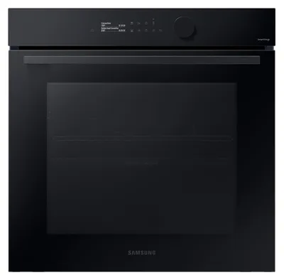 Produktbild von Samsung Series 5 Dual Cook™ Einbaubackofen, 76 ℓ, A+, Pyrolyse, Schwarzes Glas, Serie 5, Groß, Elektrischer Ofen, 76 l, 76 l, 30 - 250 °C, 250 °C