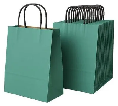 Obrázok produktu pre Darčeková taška z papiera, balenie 180 x 80 x 225, ZELENÁ, 10 kusov