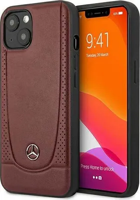 Zdjęcie produktu dla Etui Mercedes MEHCP13SARMRE do iPhone'a 13 mini 5,4", czerwone, twarde F3