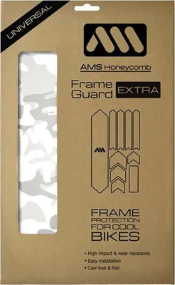Produktbild von All Mountain Style Honeycomb Extra Rahmenschutzaufkleber Weiß  Weiß One Size