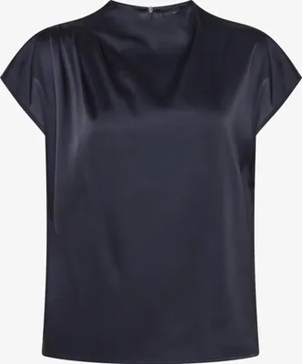 Produktbild von Satinbluse mit Stehkragen