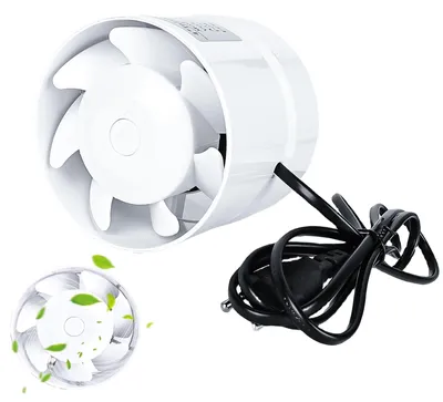 Produktbild von Kanalventilator 100 mm für Badezimmer, Toilette und Küche mit hoher Luftleistung