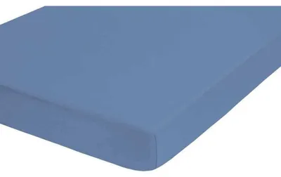 Immagine prodotto di lenzuolo biberna 90x200cm (da 90x190cm a 100x200cm), lenzuolo elastico in jersey, blu oceano