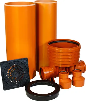 Produktbild von ScarMaxx Schachtsystem Set - H210, B85cm - 2x DN110 - 2 x Reduzierung 160/110