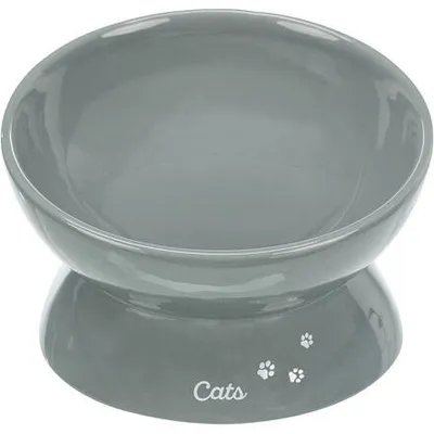 Obrázek produktu pro Trixie Ergonomická keramická miska XXL, vyvýšená, 0,35l/ ø 17cm, šedá