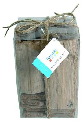 Treibholzblöcke 500 g, braun, 8–12 cm, 40 Stück