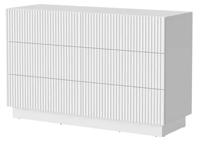 Produktbild von MIRJAN24 Kommode Liverti 6S, Stilvoll Wohnzimmer, Kommode mit sechs Schubladen (Farbe: Weiß)