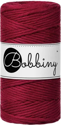 Obrázek produktu pro Bobbiny Macrame Cord 3 mm 100 m Red Velvet Šňůra