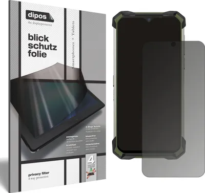Produktbild von Blickschutzfolie für Doogee S88 Plus matt Schutzfolie Folie Display Schutz dipos
