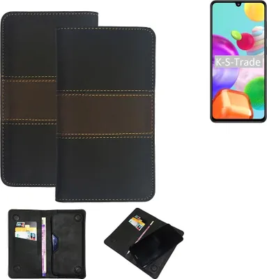 Produktbild von K-S-Trade Hülle Handyhülle kompatibel mit Samsung Galaxy A41 Schutzhülle Walletcase Bookstyle Tasche Schutz Case Handytasche Wallet Cover