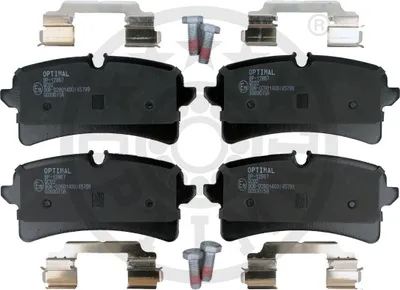 Produktbild von OPTIMAL Bremsbeläge Satz Hinten Bremsklötze für PORSCHE Macan (95B) BP-12867