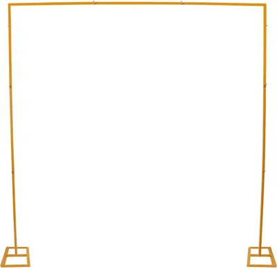Obrázek produktu pro Stojan na pozadí, 2,4 m x 2,4 m, železný materiál, čtvercový tvar, zlatá barva, L