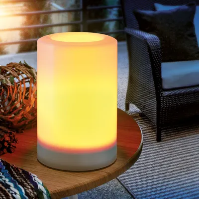 Produktbild von esotec Solar LED-Kerze Ella 10x15cm Flacker-Effekt Flackerlicht outdoor 102234