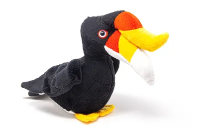 Image de Cornelissen - Doudou - Oiseau rhinocéros - 17 cm