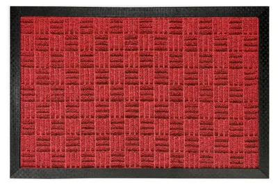 Produktbild von Fußmatte für Innen und Außen 45 x 75 cm, Rot - rutschfeste, wetterfeste Türmatte mit robusten Borsten