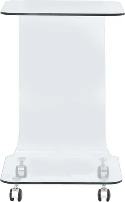 Image de vidaXL Table basse 45x40x63 cm verre trempé