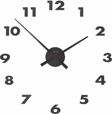 Obrázok produktu pre NeXtime 3074ZW, Múr, Quartzové hodiny, Kruh, Čierna, Hliník, Dospelí