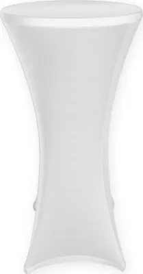 Produktbild von Bistrotisch Husse Stretch Stehtischhusse weiß für Stehtisch Ø 60-65 Tisch