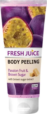 Obrázok produktu pre FRESH JUICE: Telový peeling s marakujou a hnedým cukrom, 200 ml