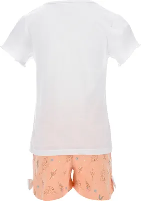 Produktbild von Frozen - Die Eiskönigin Elsa Mädchen Pyjama Schlafanzug, Farbe:Weiß, Größe:128