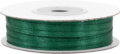 Produktbild von Satinband 3mm x 50m Rolle Dunkelgrün