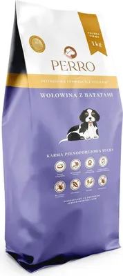 Zdjęcie produktu dla PERRO Karma sucha Junior Wołowina z batatami bezzbożowa dla szczeniąt 1kg