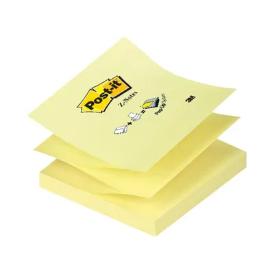 Obrázek produktu pro Post-it® R330-Y samolepicí bloček Z-Notes 76 x 76 mm 70 g/m2 žlutý 100 listů
