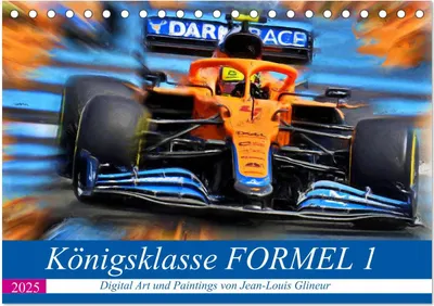 Produktbild von Königsklasse FORMEL 1 (Tischkalender 2025 DIN A5 quer), CALVENDO Monatskalender