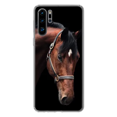 Produktbild von MuchoWow® Handyhülle Schutzhülle Hülle für Huawei P30 Pro Pferd - Halfter - Braun Silikon Softcase Handy Hülle - Schutzdeckel