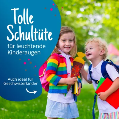 Produktbild von itenga Geschwister Schultüte 35cm Drache