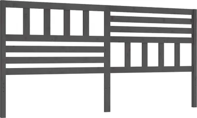 Obrázok produktu pre vidaXL Čelo postele Grey 186x4x100 cm Masívne borovicové drevo