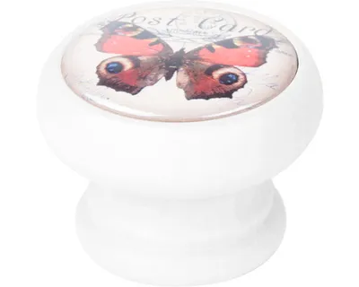 Obrázok produktu pre Úchytka na nábytok Motýľ Ø 40 mm drevo