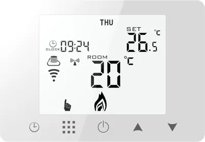 Obrázok produktu pre BOT WiFi izbový bezdrôtový termostat Tuya RT9 3A biely